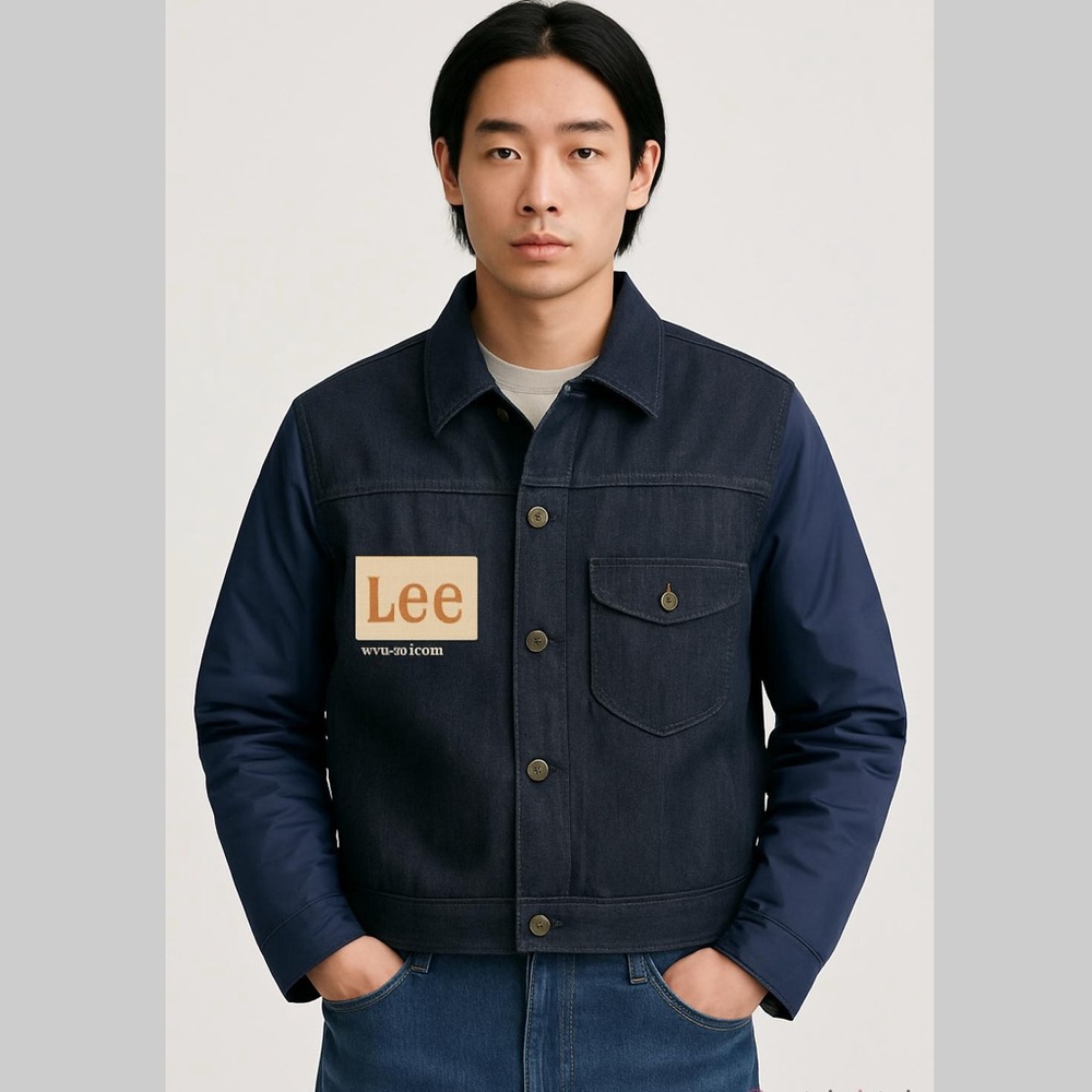 RARE Lee 101 Japanese Selvedge Hair-On-Patch Hybrid Padded Denim Jacket US L